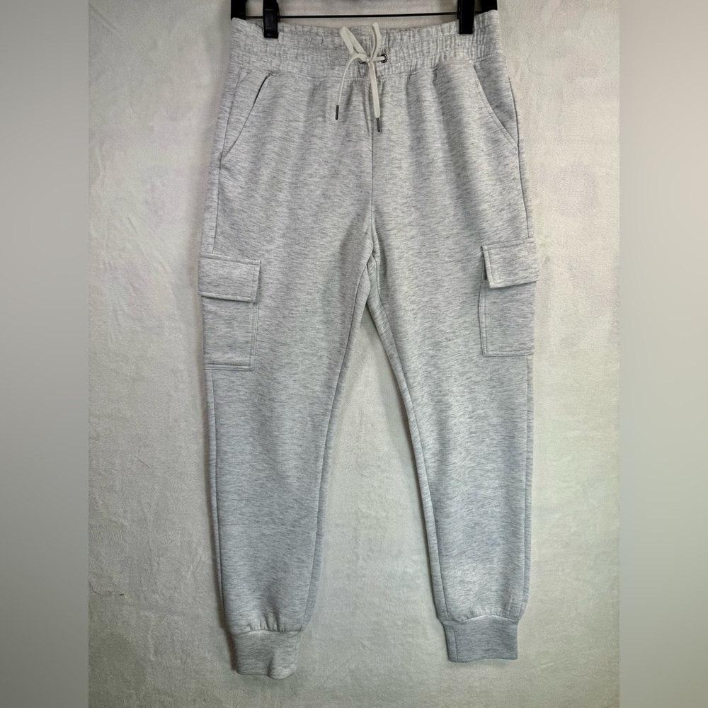 YOGALICIOUS Gray SCUBA CASCADE JOGGER Pants Size Small